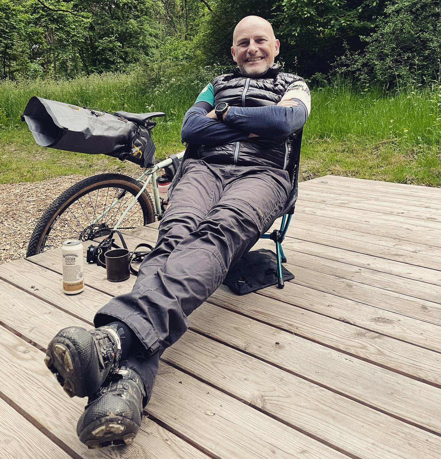 Rumlümmeln im Naturpark Habichtswald 
Danke @dirkse888 fürs 📸 👍🏼
.
#bikepacking #gravelbike #overnighter